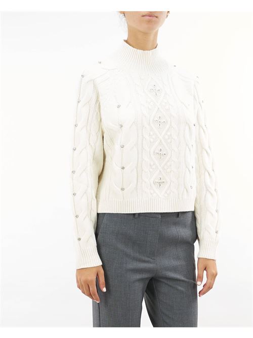 Wool blend sweater with hand embroidery Twinset TWIN SET |  | TT3451282